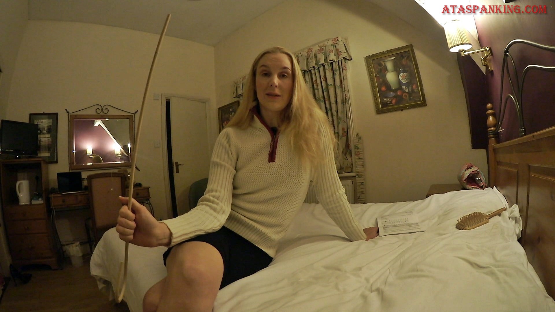 Caning from your Babysitter - Ariel Anderssen Studio - ataspanking.