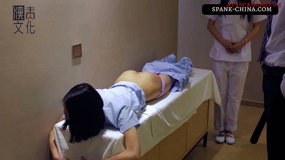 Naughty Nurse Spanking - A Nurse's trouble (Youyou 22 years old) â€“ China spank - ataspanking