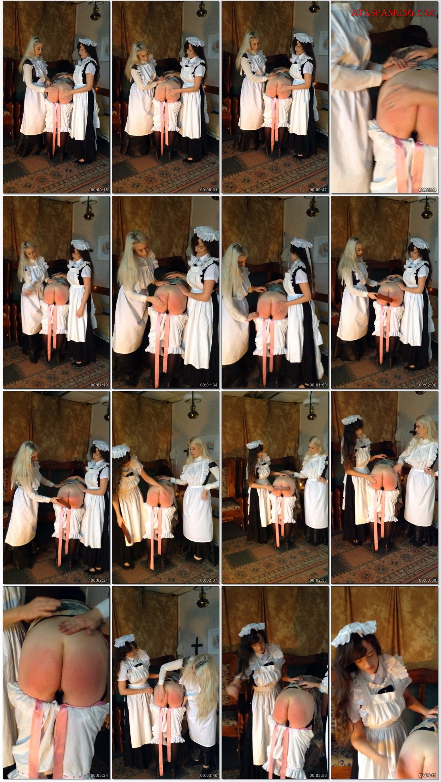 Victorian Femdom Spanking - Two Victorian Maids and their Mistress - Asa Jones Spankings - ataspanking